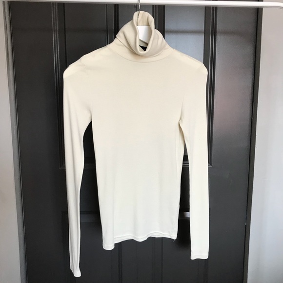Ralph Lauren Cream Fitted Turtleneck 